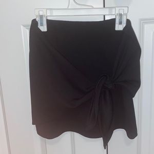 Tie front skirt